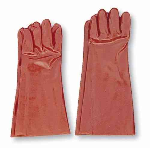 Hochleistungs-Handschuh PVC rot  35cm